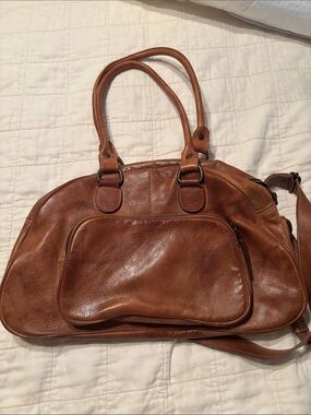 Bed Stu Tan Leather Shoulder Bag